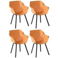 Hartman Sophie Element Tuinstoel - Set van 4 - Indian Orange