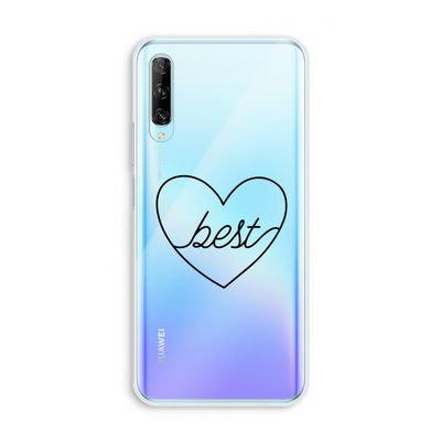 Best heart black: Huawei P Smart Pro Transparant Hoesje