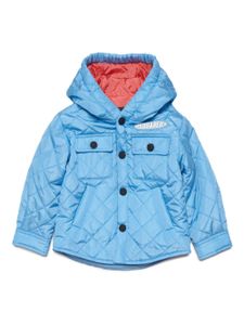 DSQUARED2 KIDS veste matelassée à capuche - Bleu