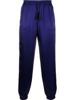 Saint Laurent pantalon fuselé en soie - Violet - thumbnail