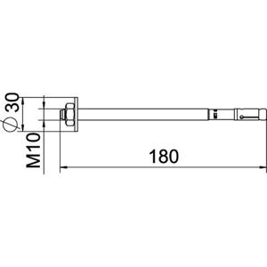 OBO Bettermann 3498698 Boutanker 180.00 mm 3498698 1 stuk(s)