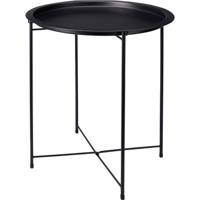 Bijzettafel zwart ø47xh50cm