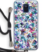 Hibiscus Flowers: Samsung Galaxy A6 (2018) Transparant Hoesje met koord