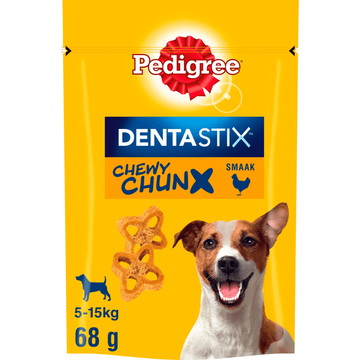 Pedigree Dentastix Chewy Chunx Mini Kip Gebitsverzorgende Snack 68 g bij Jumbo