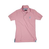 Herenpolo met Korte Mouwen Bobroff Roze Maat XL
