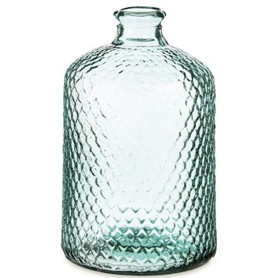 Giftdecor Bloemenvaas Scubs - transparant - gerecycled glas - D18 x H31 cm Giftdecor Bloemenvaas Scubs - transparant - gerecycled glas - D18 x H31 cm