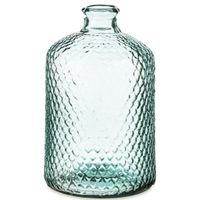 Giftdecor Bloemenvaas Scubs - transparant - gerecycled glas - D18 x H31 cm
