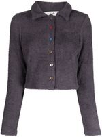 b+ab cardigan crop à logo brodé - Violet