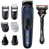 Braun Series 7 MGK7421 AutoSense 10-in-1 Multi-Trimmer - Baard, Lichaam en Haar - Blauw