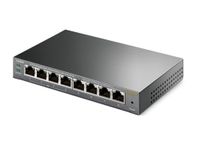 TP-LINK TL-SG108PE Unmanaged Gigabit Ethernet (10/100/1000) Zwart Power over Ethernet (PoE) - thumbnail