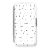 Hipster stripes: iPhone 7 Flip Hoesje