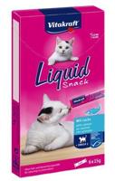 VITAKRAFT Liquid Snack Salmon - Kattensnoepje - 6 x 15g