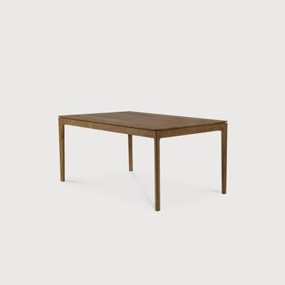 Ethnicraft Uitschuifbare Eettafel 'Bok' Ruw Teakhout, 140/220 x 90cm