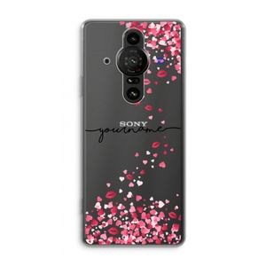 Hartjes en kusjes: Sony Xperia Pro-I Transparant Hoesje