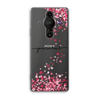 Hartjes en kusjes: Sony Xperia Pro-I Transparant Hoesje