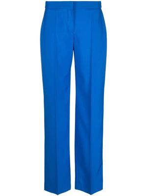 Alexander McQueen pantalon de tailleur à taille basse - Bleu
