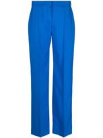 Alexander McQueen pantalon de tailleur à taille basse - Bleu