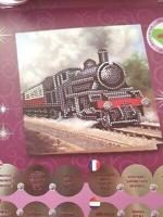 Diamond Painting kaart DIY Locomotief