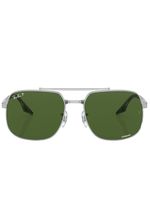 Ray-Ban lunettes de soleil à monture carrée - Argent