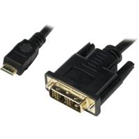 LogiLink CHM002 HDMI-kabel HDMI / DVI Adapterkabel HDMI-mini-C-stekker, DVI-D 18+1-polige stekker 1.00 m Zwart - thumbnail