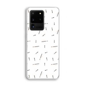 Hipster stripes: Samsung Galaxy S20 Ultra Transparant Hoesje