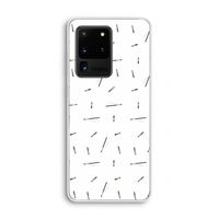 Hipster stripes: Samsung Galaxy S20 Ultra Transparant Hoesje