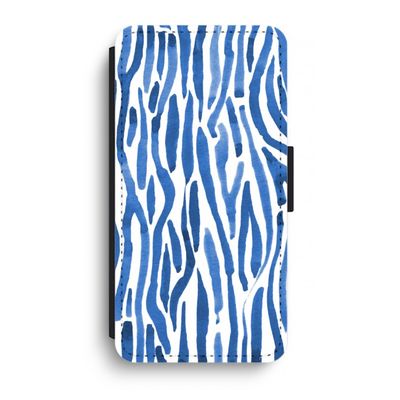 Blauwe nerven: iPhone XR Flip Hoesje