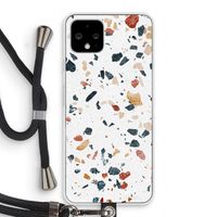 Terrazzo N°4: Pixel 4 Transparant Hoesje met koord