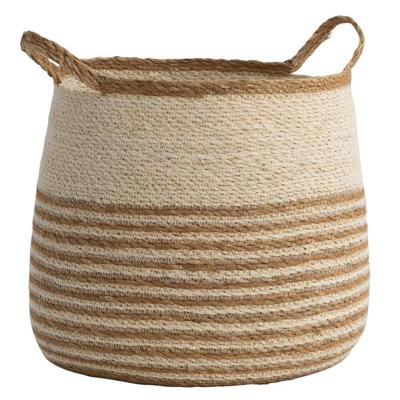 Leen Bakker - Mand Tom - Licht - 30xØ32 Cm - Zeegras - Bruin