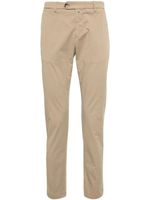 Briglia 1949 chino fuselé en coton stretch à taille basse - Marron