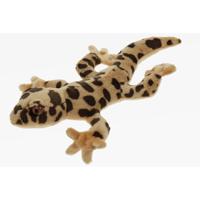 Knuffel Gekko - hagedis - knuffeldier - 27 cm - pluche stof - bruin