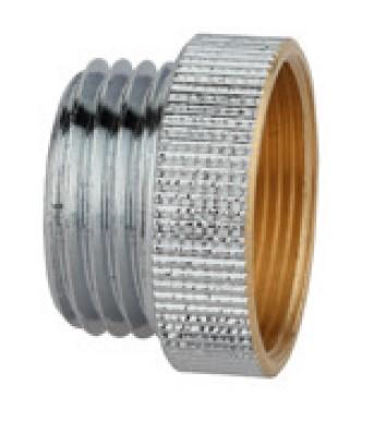 Kirchhoff Messing overgangsstuk, chroom, 1/2"ET x M22IT - 989322155