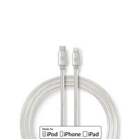 Apple Lightning-Kabel | Apple Lightning 8-Pins Male - USB-C | 2,00 m | Aluminium - thumbnail