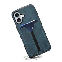 Denior iPhone 17 hoesje - Backcover met kaarthouder - Blauw