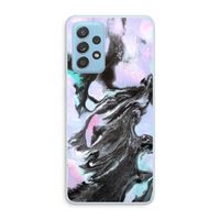 Pastel zwart: Samsung Galaxy A73 Transparant Hoesje
