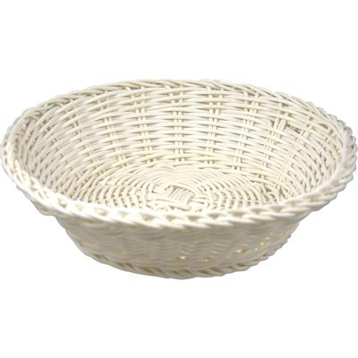 Cosy & Trendy Broodmand - wit - kunststof - rond - D20 x H8 cm - serveermand