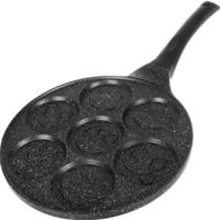 Ruhhy koekenpan voor pancakes - zwart - D26 cm - smile - anti aanbaklaag