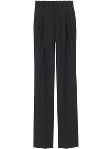 Saint Laurent pantalon évasé à rayures - Noir