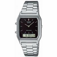 Unisex horloge Casio EDGY COLLECTION - BLACK Zwart Zilverkleurig