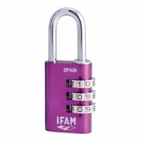 Combinatieslot IFAM Combi30 Paars Aluminium Chroomstaal (3 cm)