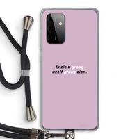 uzelf graag zien: Samsung Galaxy A72 5G Transparant Hoesje met koord