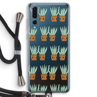 Sansevieria: Huawei P20 Pro Transparant Hoesje met koord