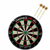 Dartbord set compleet van 45.5 cm met 3x Bulls dartpijlen van 23 gram