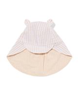 HEMA Babyhoed seersucker strepen beige (beige)