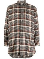 Undercover chemise boutonnée à carreaux - Noir