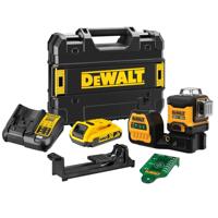 DeWALT DCE089D1G18 Accu kruislijnlaser groen 3x360° 12V/18V XR 2.0Ah in Koffer