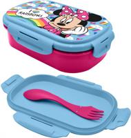 Minnie Mouse Lunchbox met bestek - Rainbows