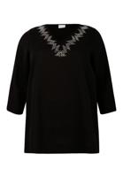 Yoek Tuniek met strass | Zwart | Maat 58/60