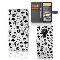 Telefoonhoesje met Naam Nokia 5.3 Silver Punk
