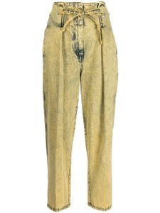 3.1 Phillip Lim jean plissé à effet tie dye - Jaune